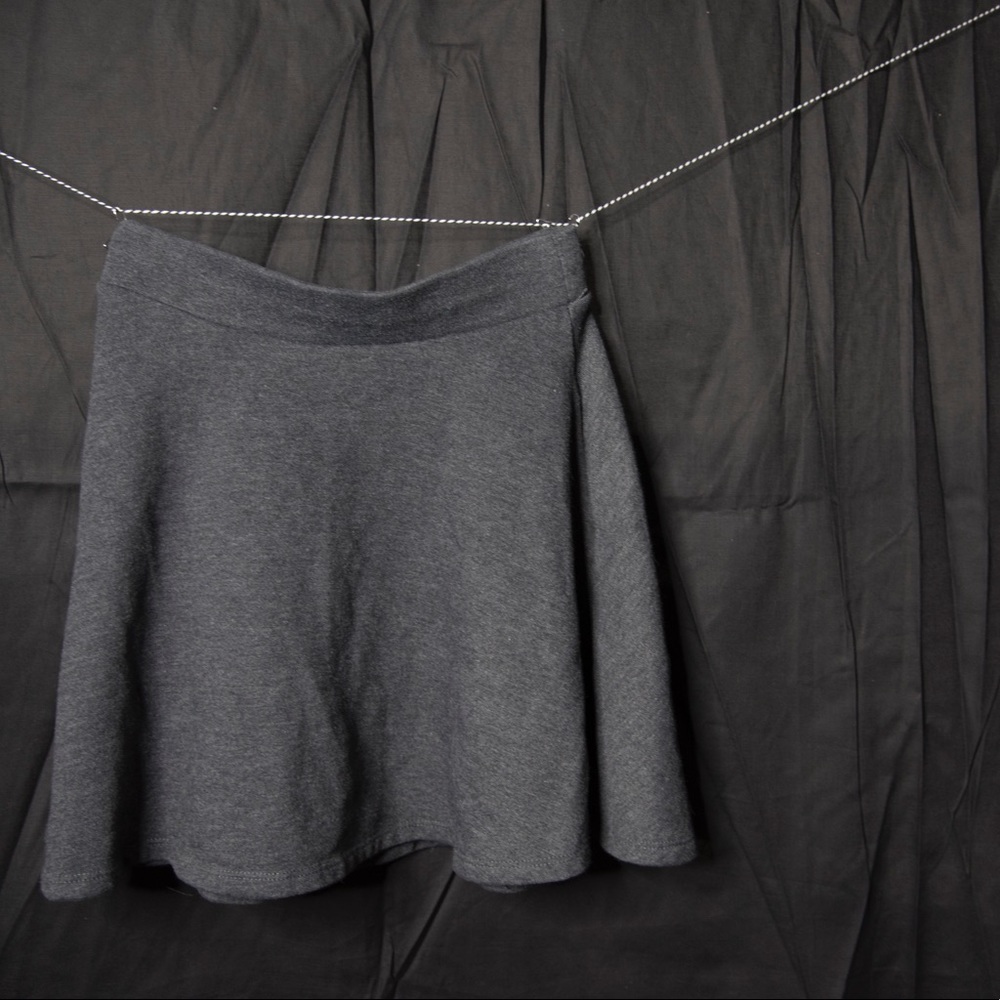 Grey Skater Skirt